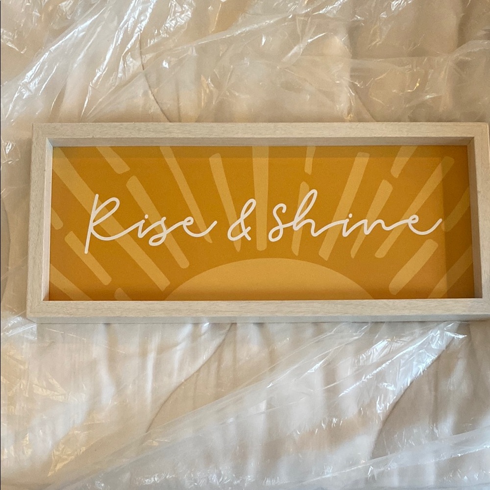 Sunburst 'Rise & Shine' Wall Art